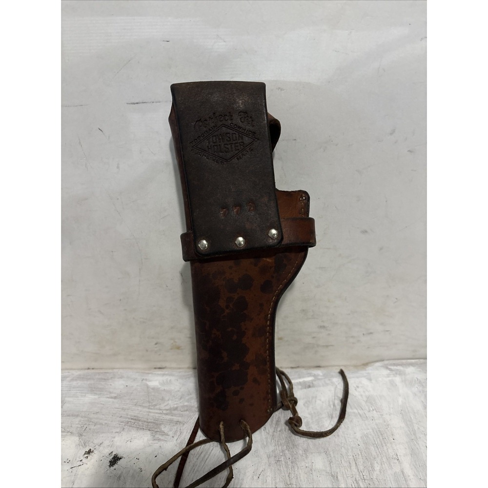 Bucheimer Towson 772 Leather Belt Holster Vintage OWB Revolver Brown Cowhide